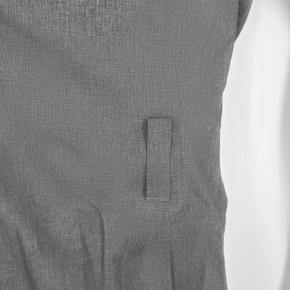 REI Co-op Hooded Rain Jacket Coat Removable Hood Water Repellent Gray Womens Med